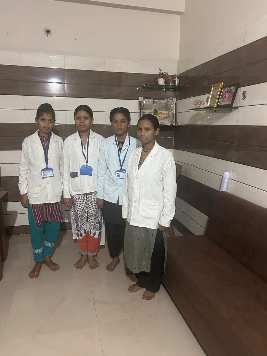 Ganesha Home Health Care caregivers at the Indore office
